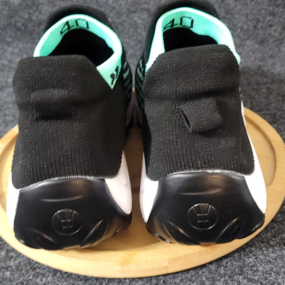 Orthoshoes Walking Sneakers Womens 9/EU 40 Black Mint Green Knit Toggle Slip On - Picture 4 of 12